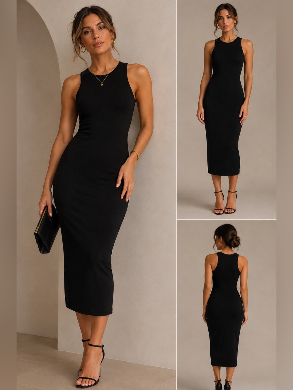 Black bodycon dress Leith